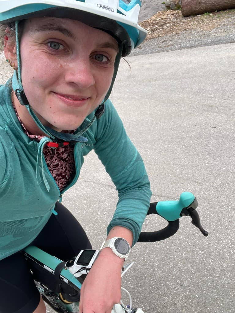 Cycling selfie